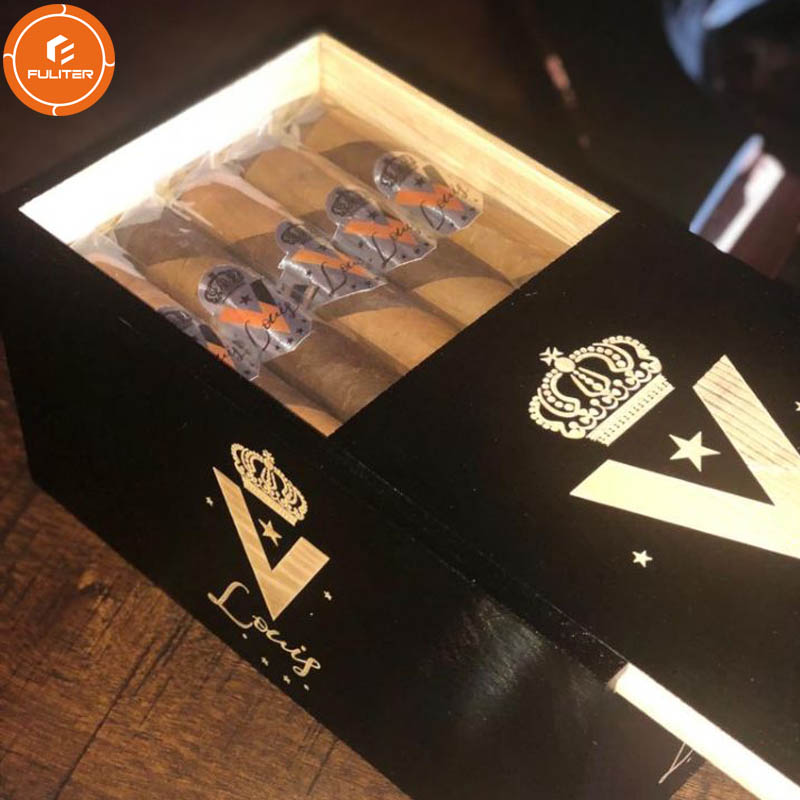 изготовленная на заказ винтажная деревянная коробка для сигар хьюмидор с кислотой cohiba darice, незаконченные сладости для swisher, персонализированная (4)