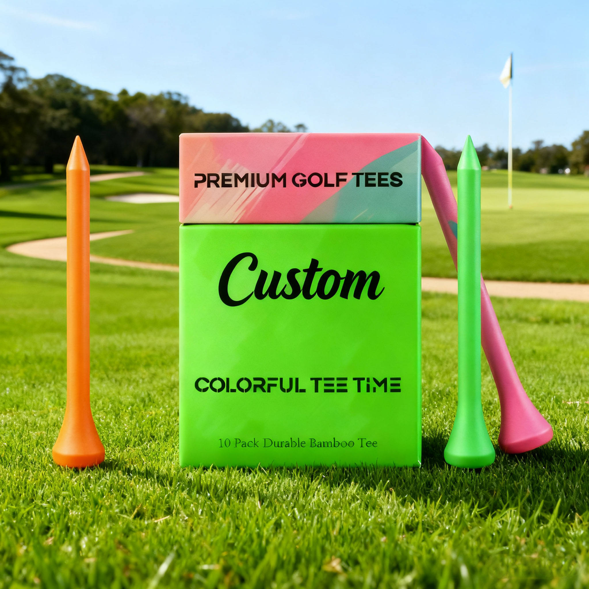 Cigarette Box with Golf Tees