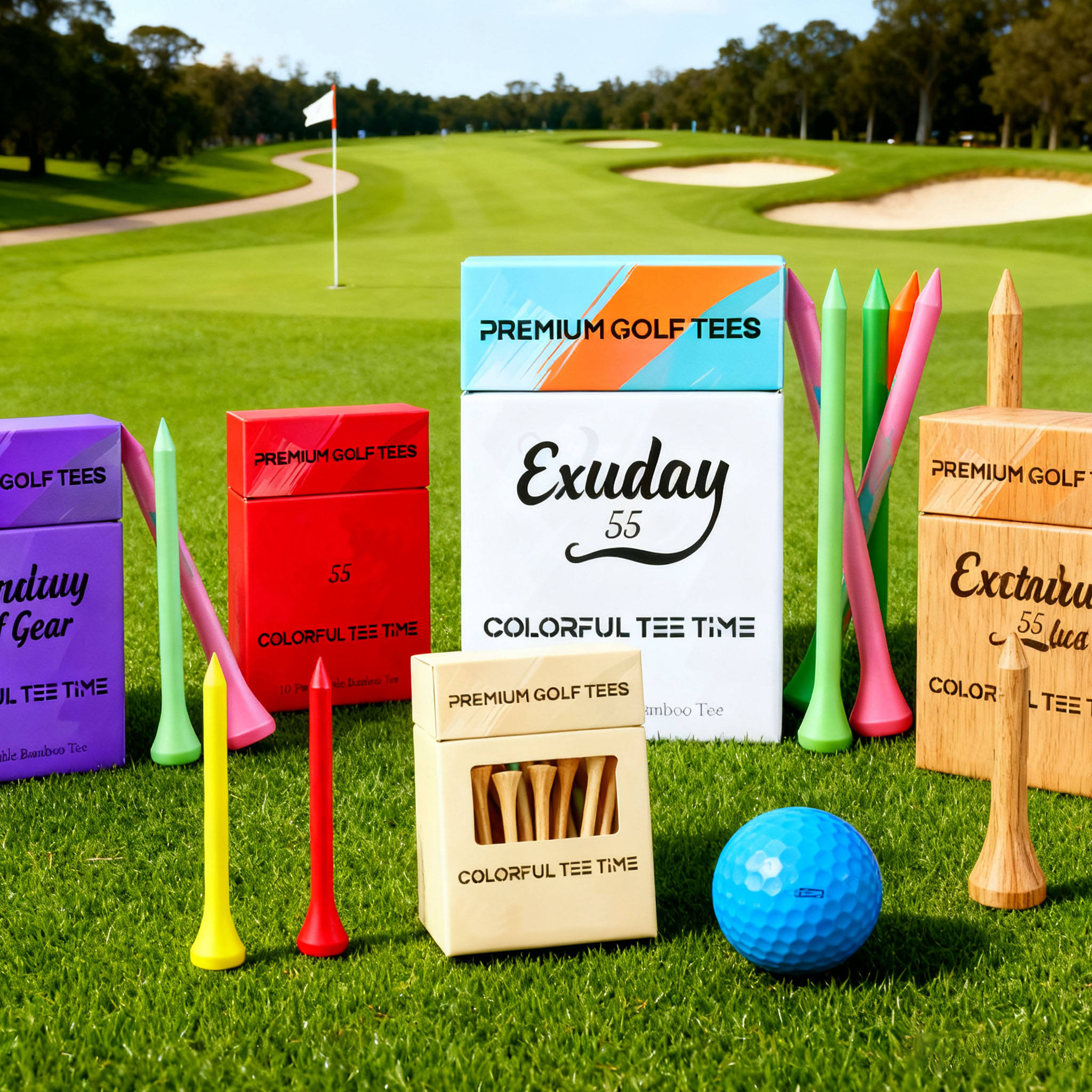Cigarette Box with Golf Tees