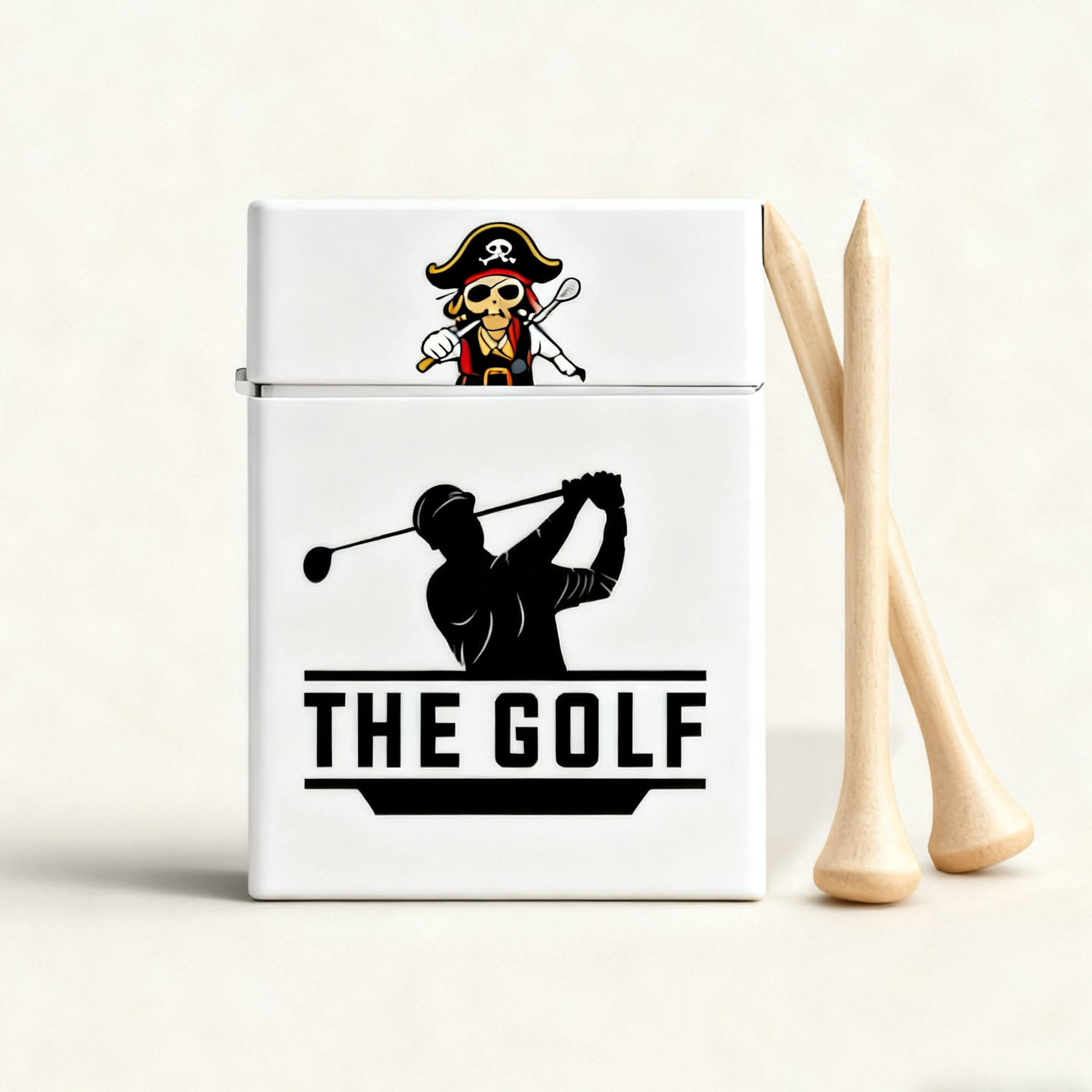 Cigarette Box with Golf Tees