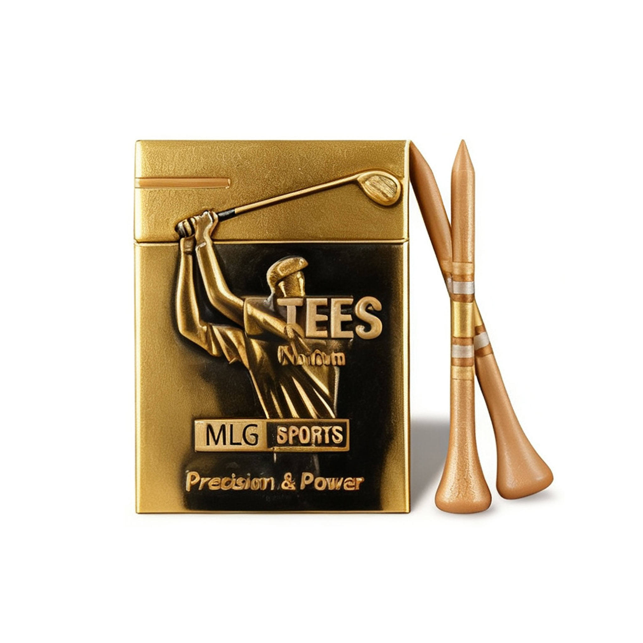 Cigarette Box with Golf Tees