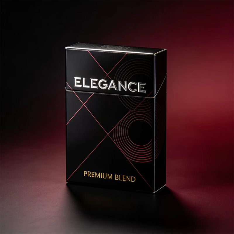 black gold high-end, simple and elegant paper cigarette