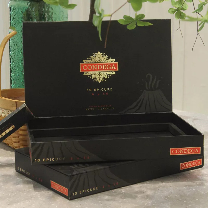 black cigar boxes set